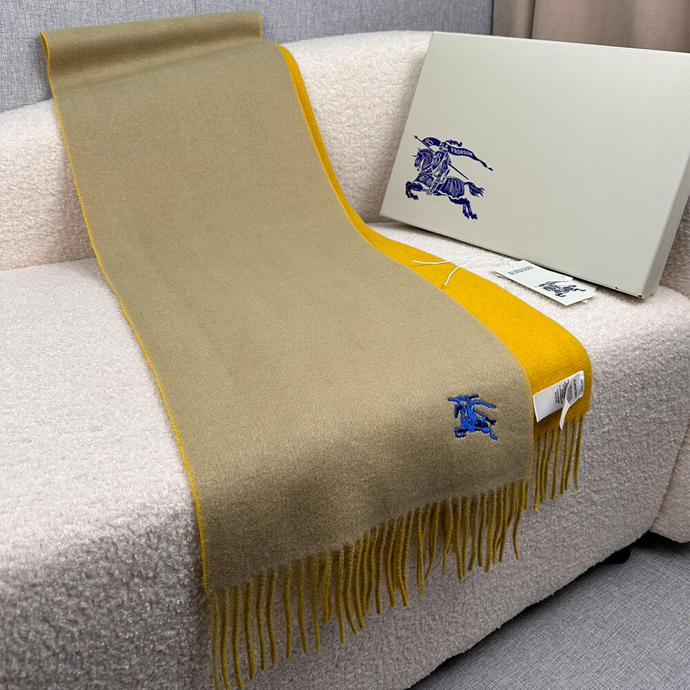Bv*b*rry Reversible Cashmere Scarf