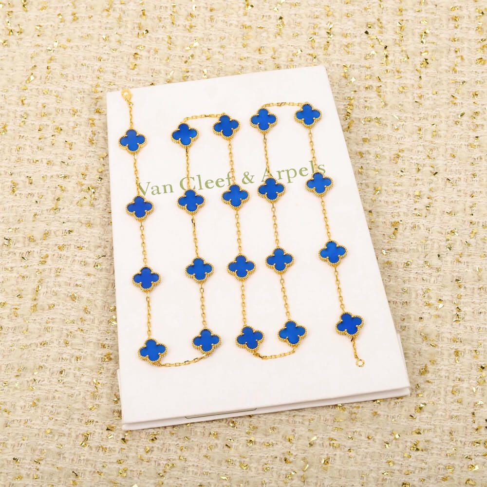 VCA Vintage Alhambra long necklace, 20 motifs