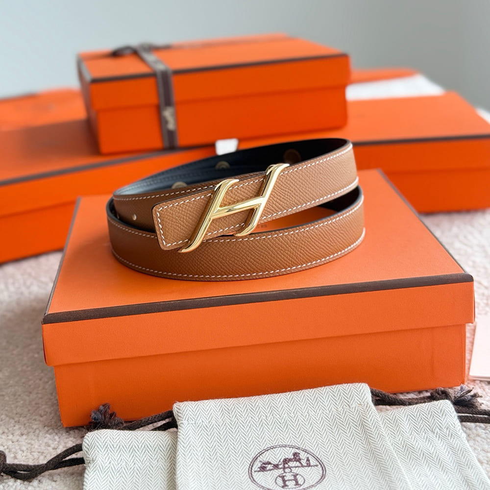 H**me5 HDN belt buckle & Herm??s sur Mer reversible leather strap 24 mm