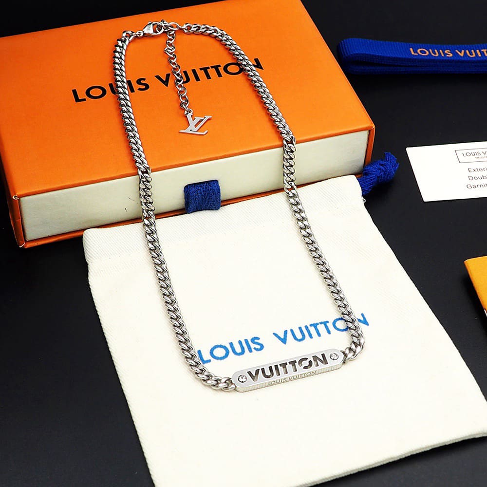 LV ID necklace