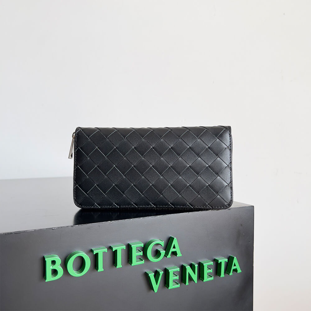 Intrecciato Zip Around Wallet(HIGH-END GRADE)