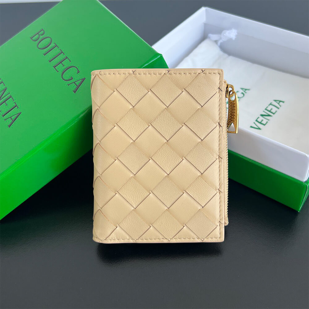 Intrecciato Small Bi-Fold Wallet(HIGH-END GRADE)