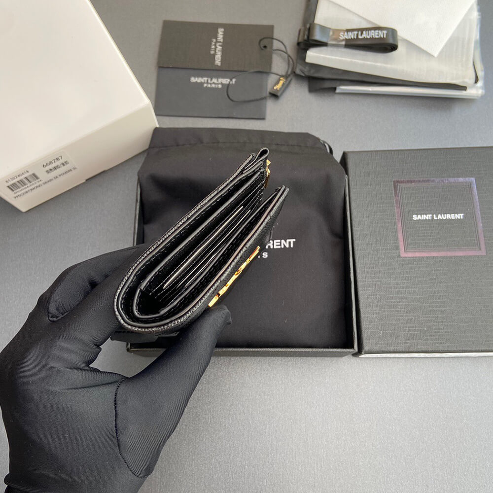 CASSANDRE MATELASS?? Fragments bi-fold wallet in grain de poudre leather(HIGH-END GRADE)