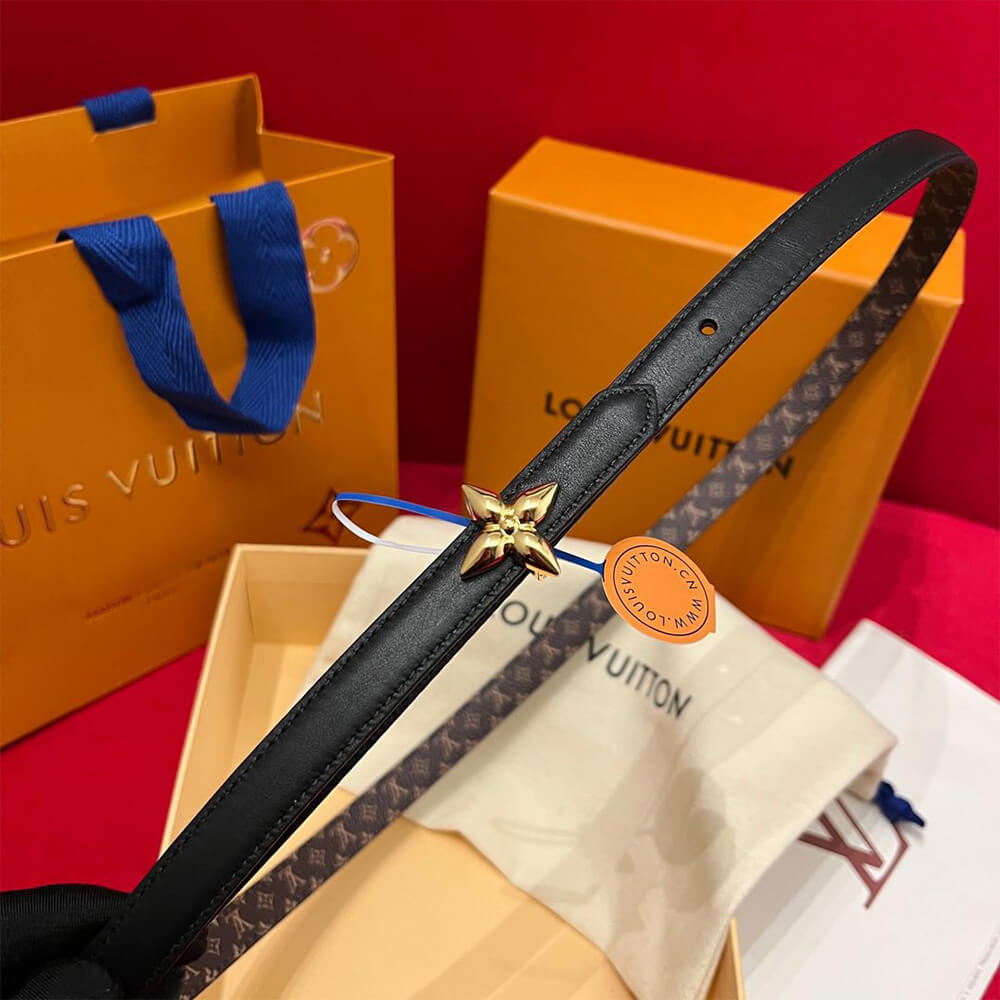 LV Mini Flowergram 15mm Reversible Belt