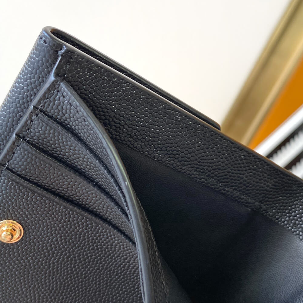 UPTOWN Compact wallet in grain de poudre leather(HIGH-END GRADE)