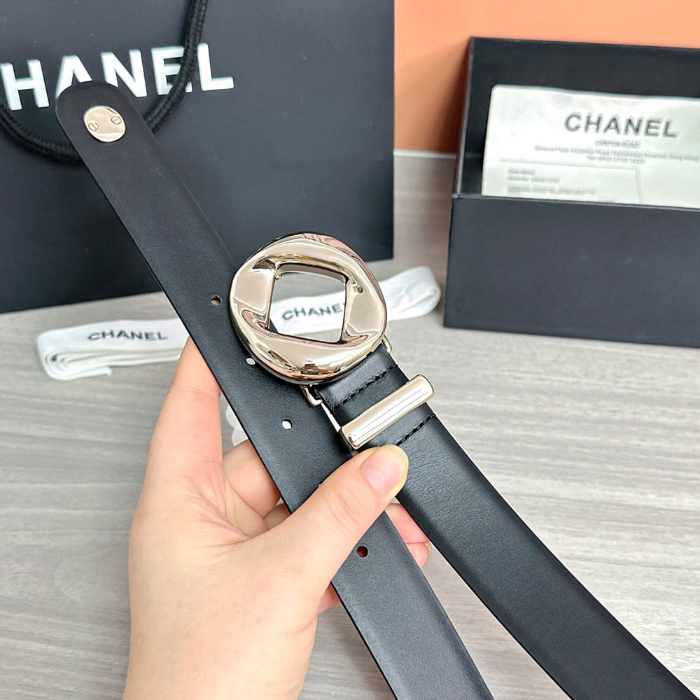 Ch**el Leather belt 30 mm