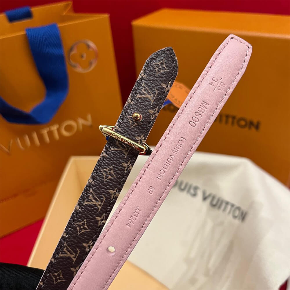 LV Mini Flowergram 15mm Reversible Belt