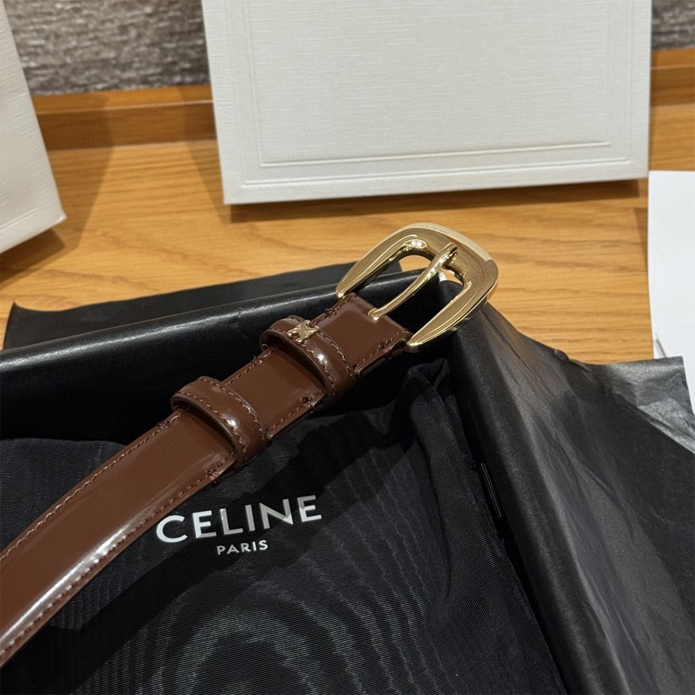 Ce1i*e VIVIENNE BELT 25MM IN Taurillon Leather