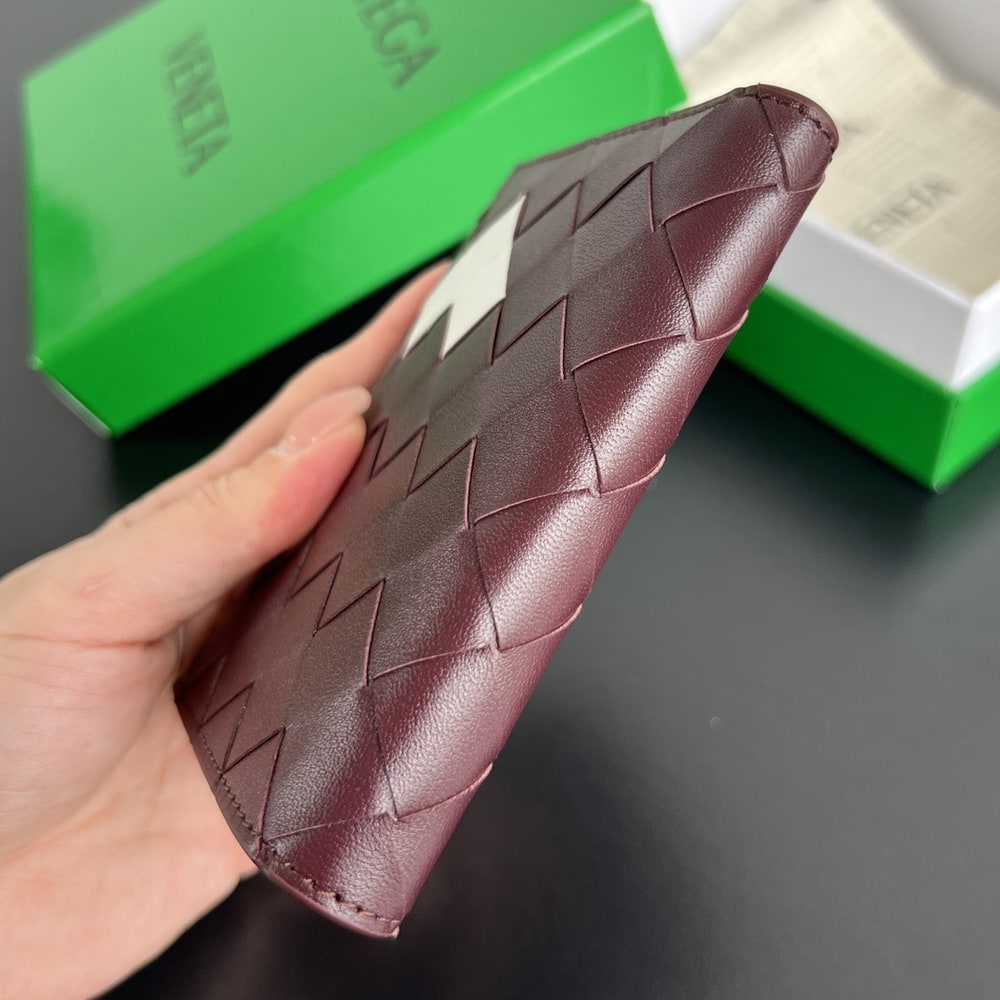 B0tt*ga Ven*ta Intrecciato Small Bi-Fold Wallet(HIGH-END GRADE)