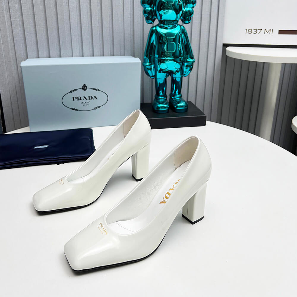 Pra*a Patent Leather Pumps 85mm