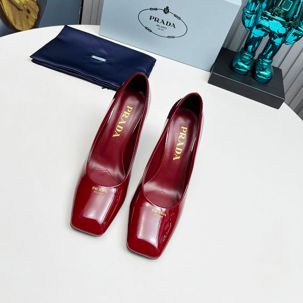 Pra*a Patent Leather Pumps 85mm