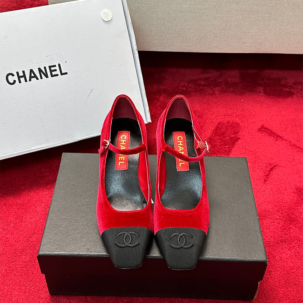 Ch**el Mary Janes Heel