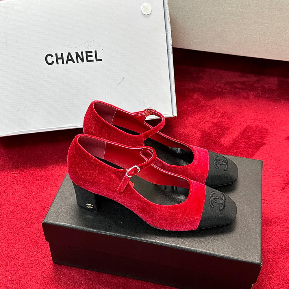 Ch**el Mary Janes Heel