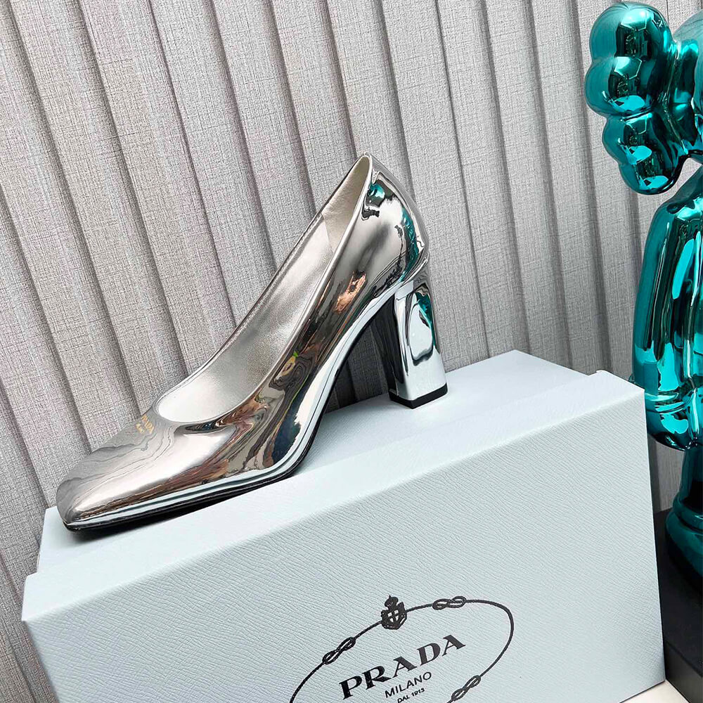Pra*a Patent Leather Pumps 85mm