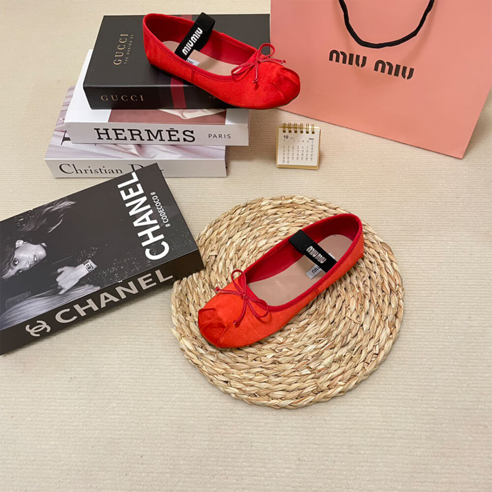 M1um1u Satin ballerinas