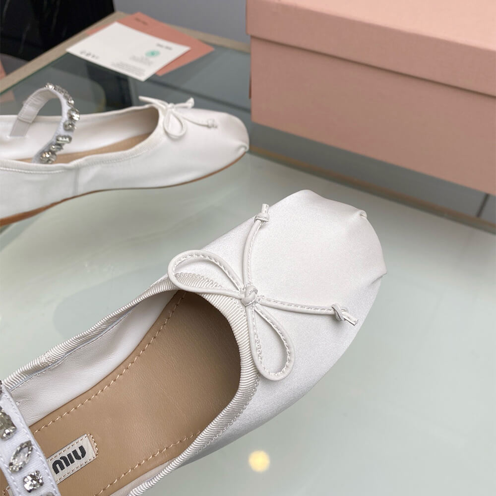 M1um1u Satin ballerinas