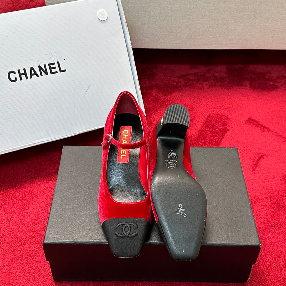 Ch**el Mary Janes Heel