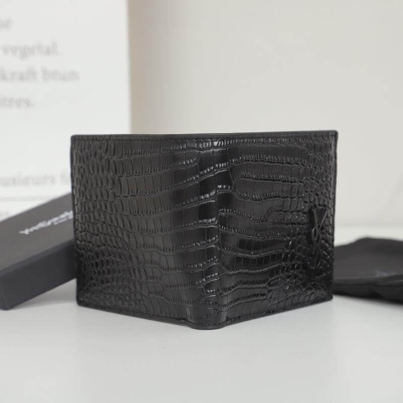Y51 tiny cassandre wallet in crocodile embossed matte leather