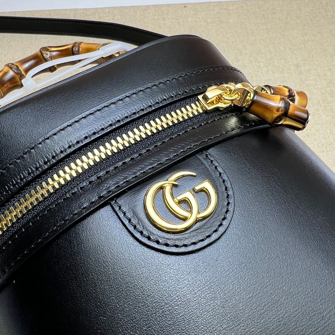 GG Mini bamboo shoulder bag