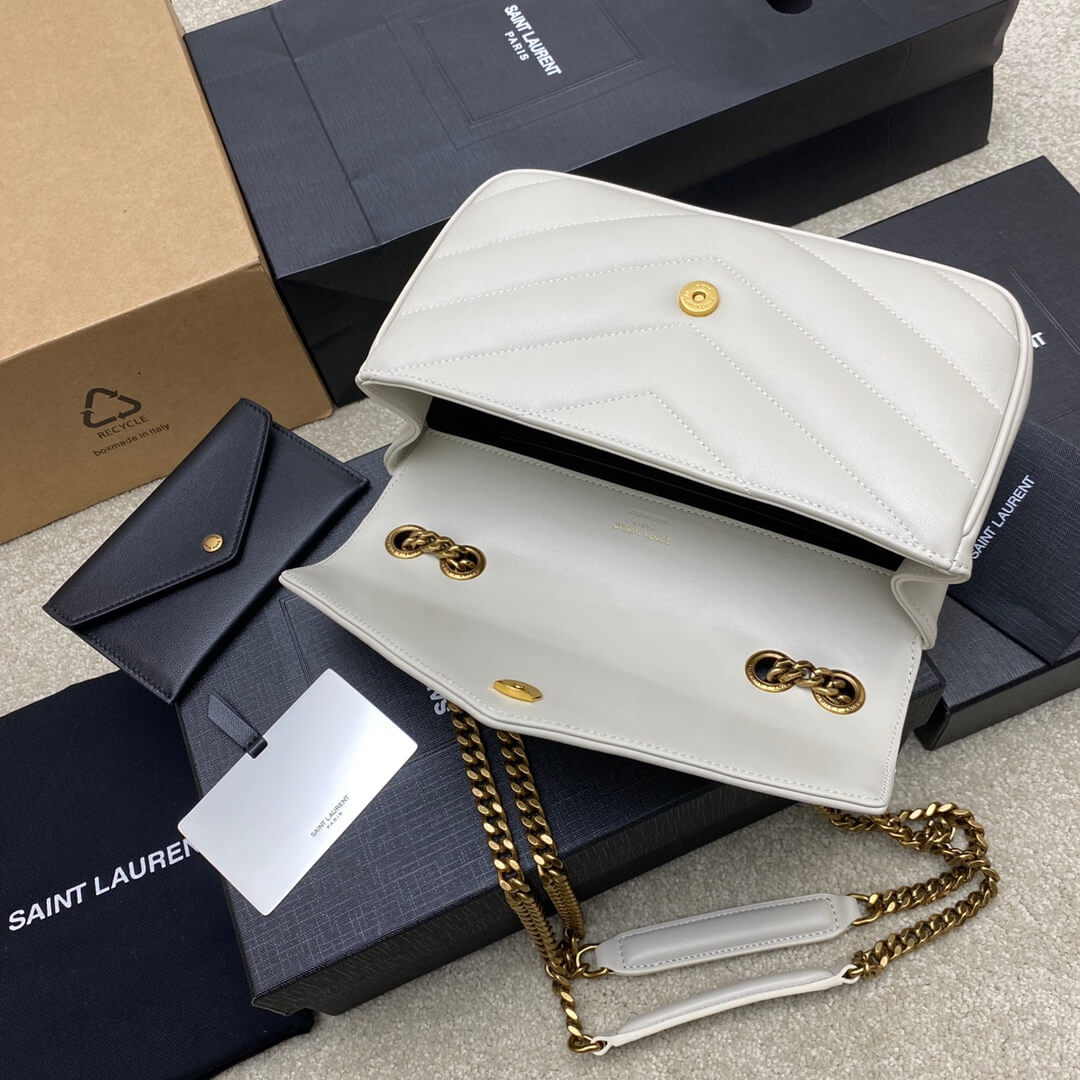 Y51 LOULOU small in MATELASSÉ lambskin