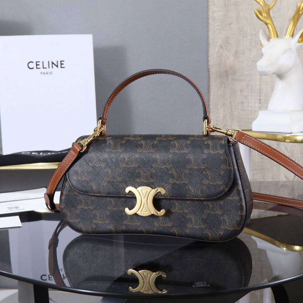 TEEN Ce1i*e LOLA in Triomphe Canvas and Calfskin(HIGH-END GRADE)