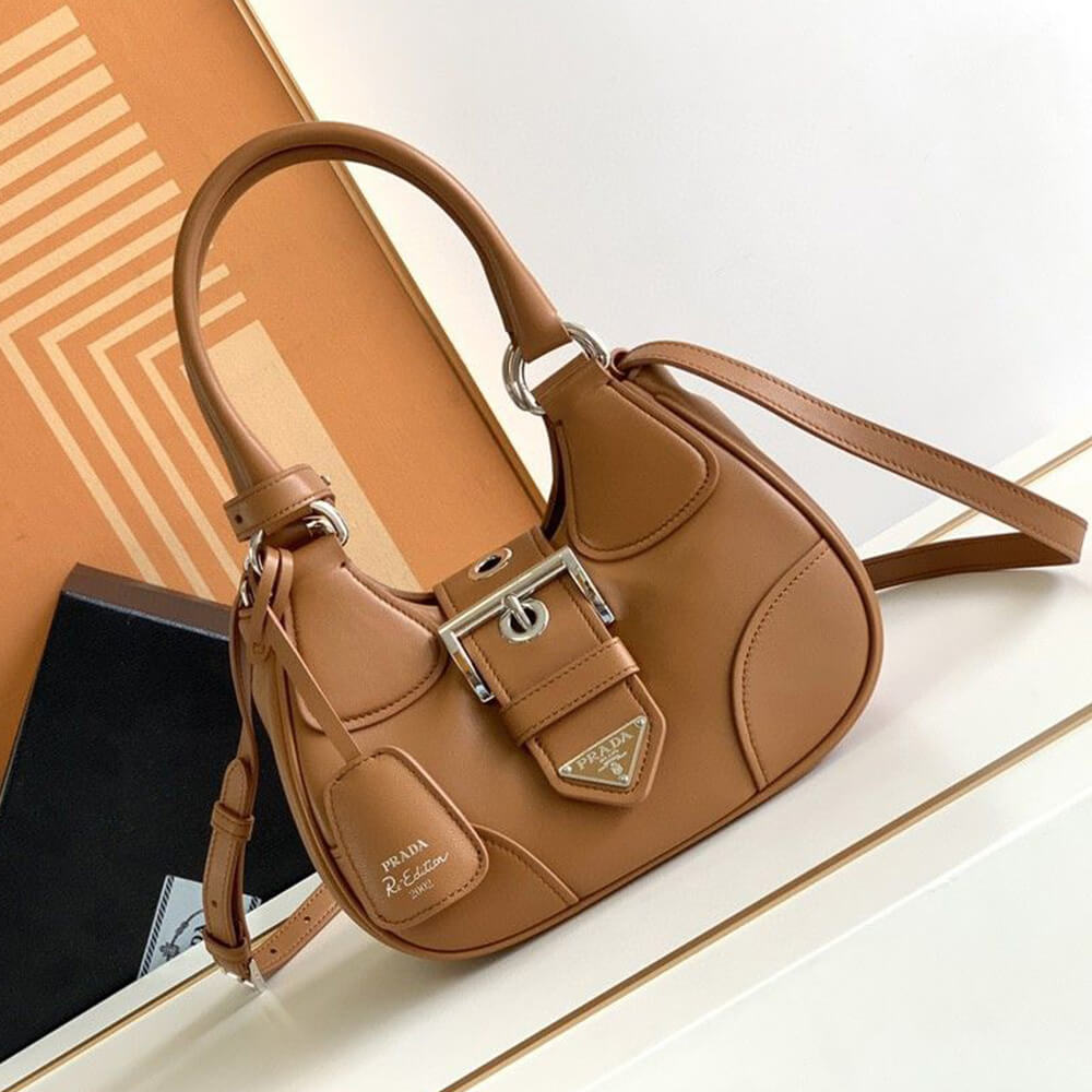 Pra*a Moon padded nappa-leather bag