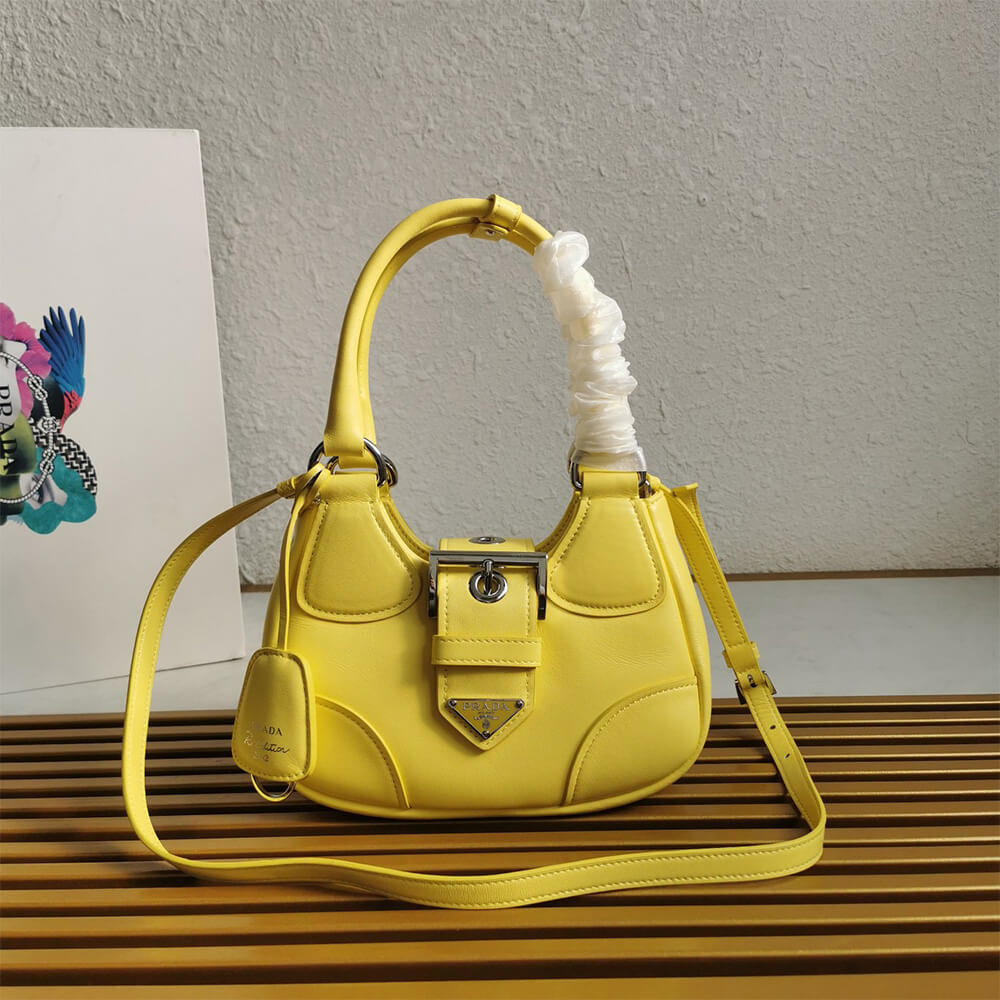 Pra*a Moon padded nappa-leather bag