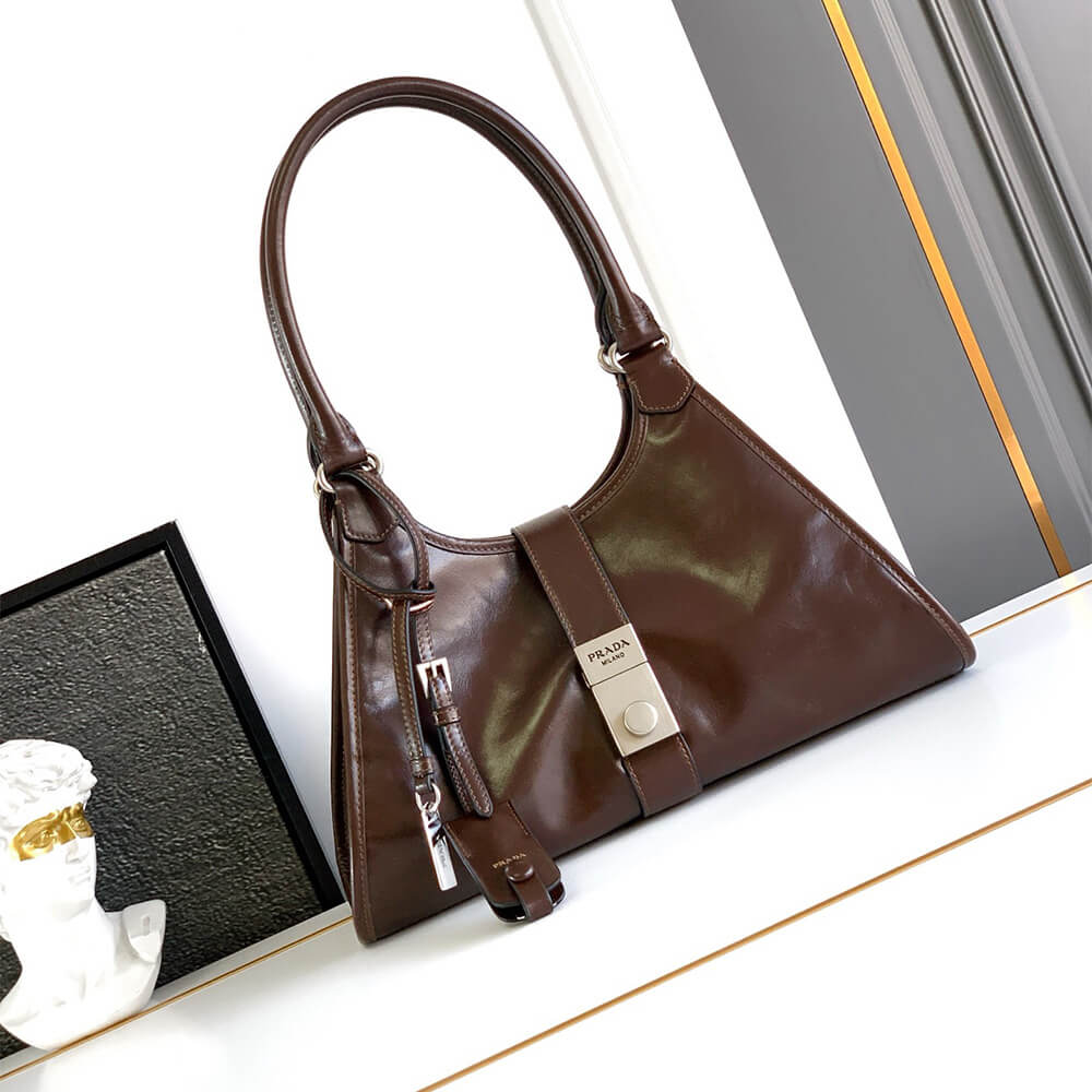 Pra*a Medium leather tote bag(high-end grade)