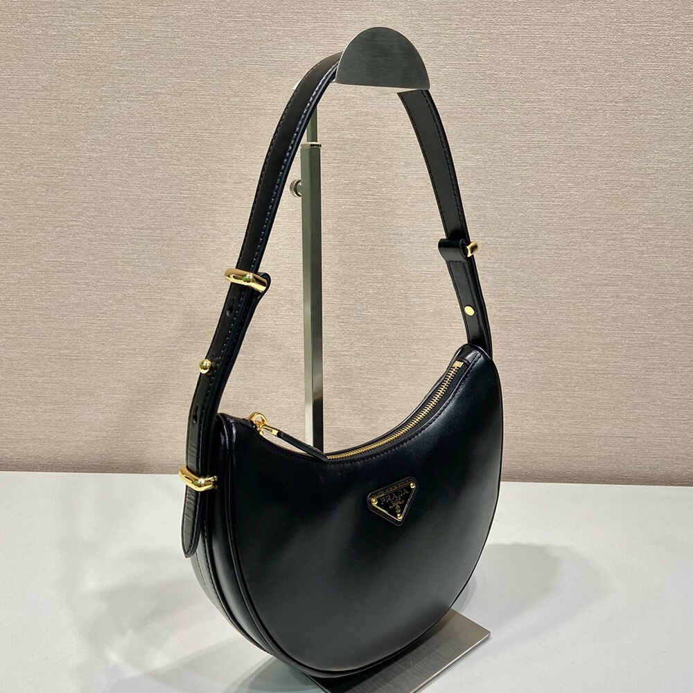 Pra*a Arqué small leather shoulder bag(HIGH-END GRADE)