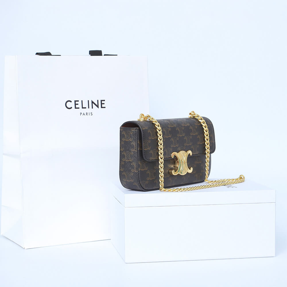 Ce1i*e CHAIN SHOULDER BAG CLAUDE