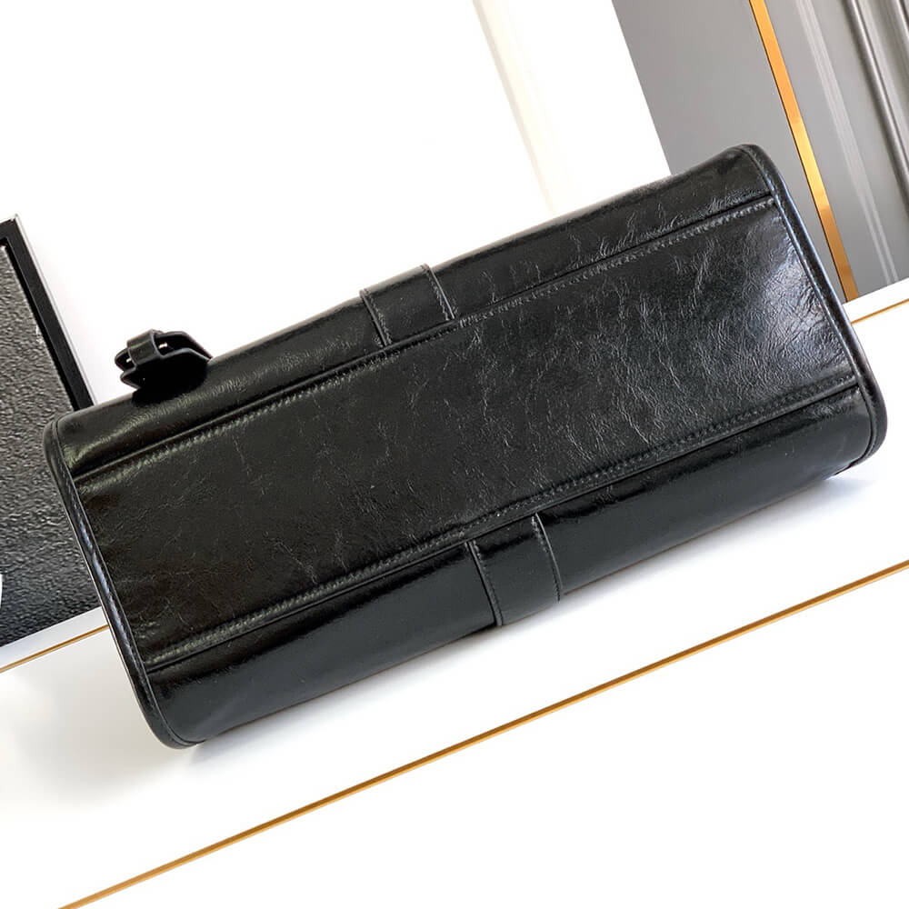 Pra*a Medium leather tote bag(high-end grade)