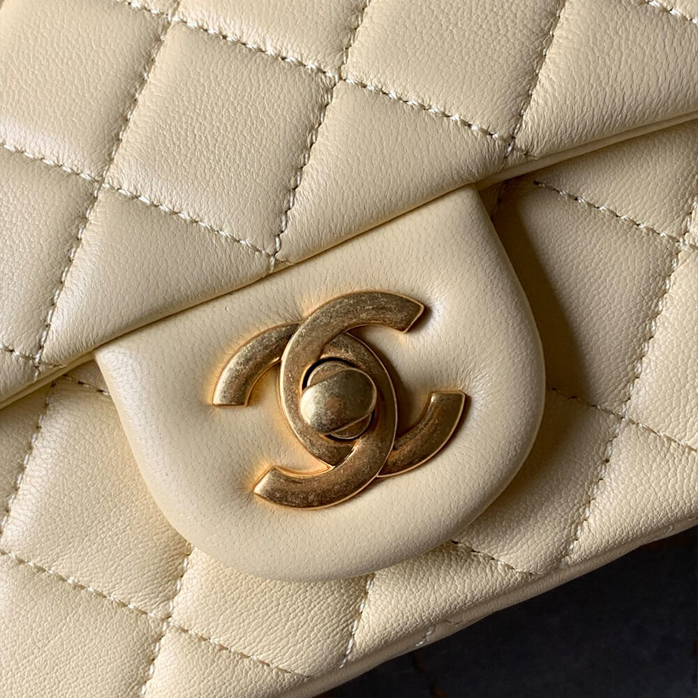 Ch**el Pearl Crush Mini Rectangular Flap(HIGH-END GRADE)
