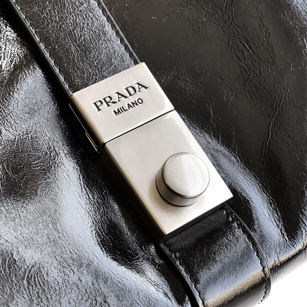 Pra*a Medium leather tote bag(high-end grade)