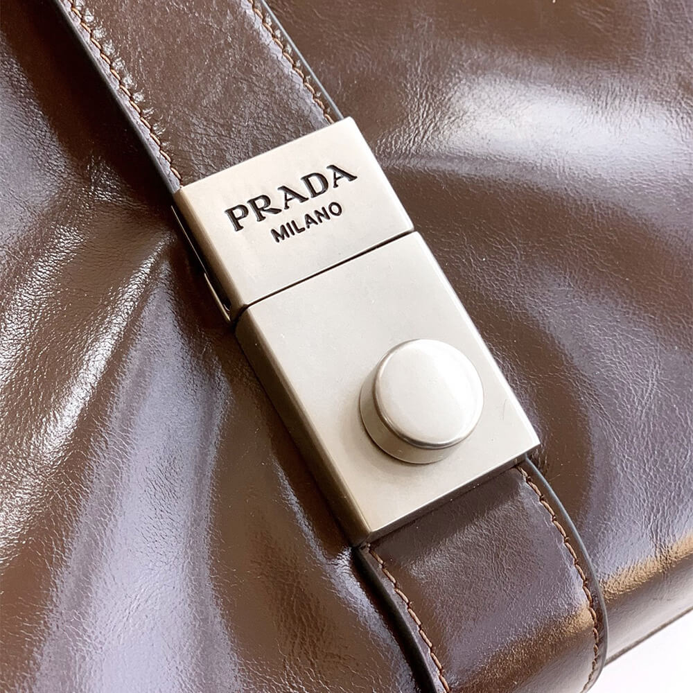Pra*a Medium leather tote bag(high-end grade)