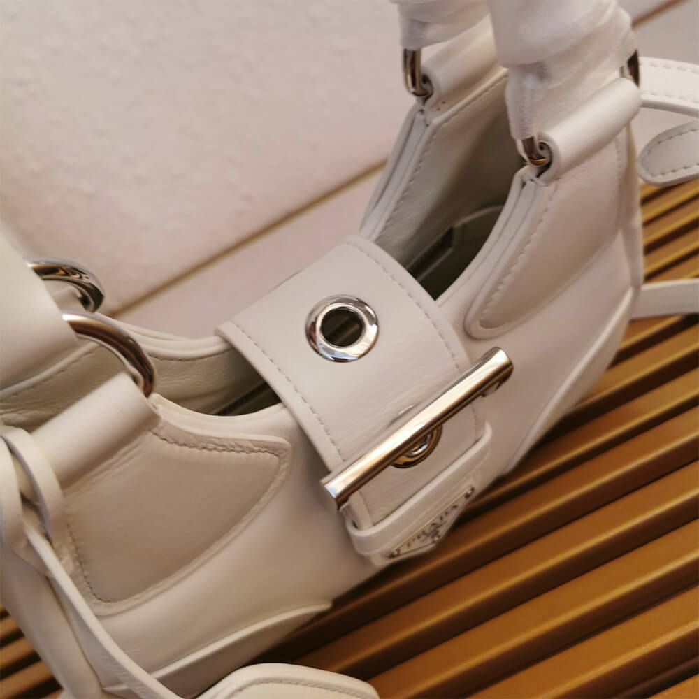 Pra*a Moon padded nappa-leather bag