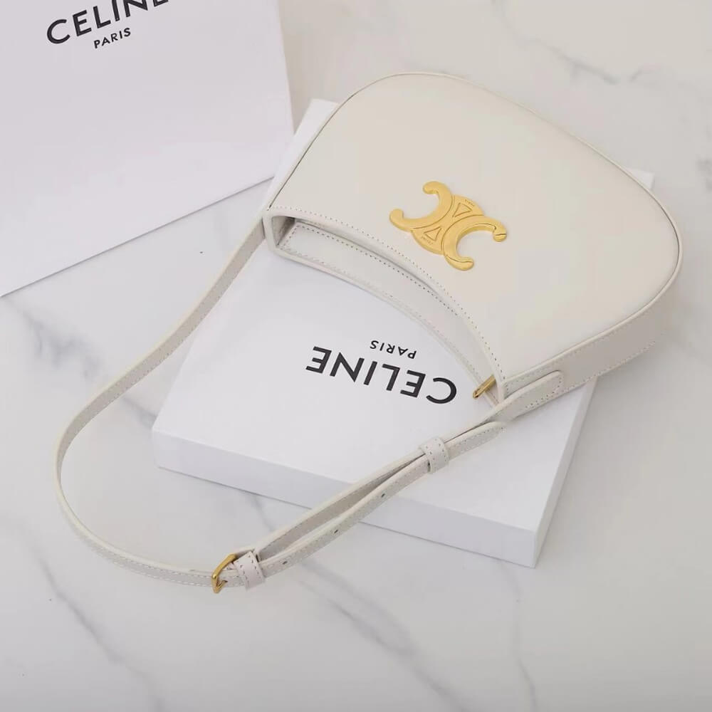 Ce1i*e MEDIUM TILLY BAG in shiny calfskin