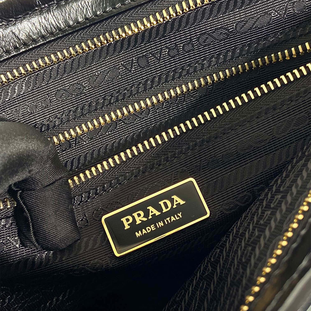 Pra*a Extra large leather handbag(high-end grade)