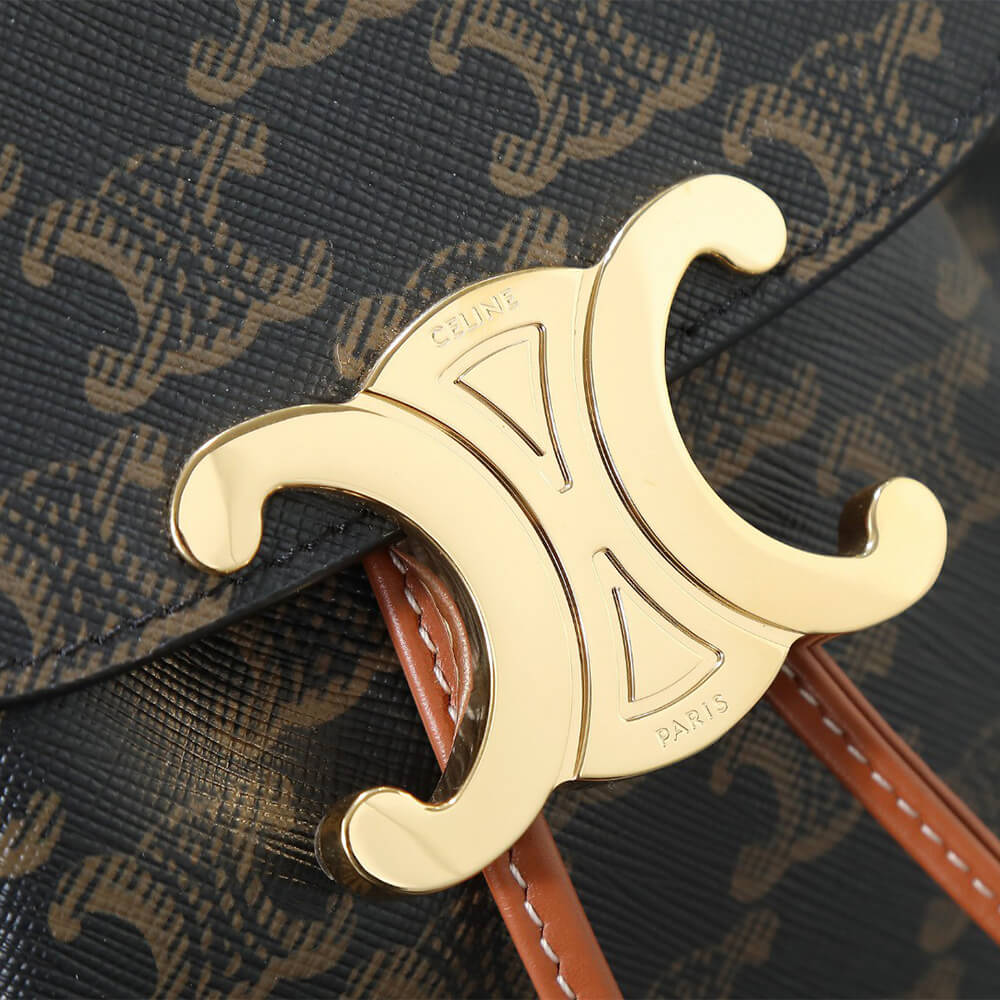 BACKPACK Ce1i*e BONNIE IN Triomphe Canvas and calfskin