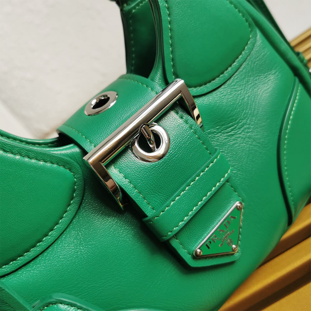 Pra*a Moon padded nappa-leather bag