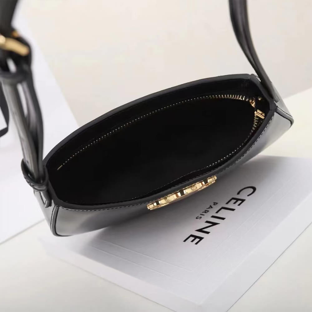 Ce1i*e MEDIUM TILLY BAG in shiny calfskin