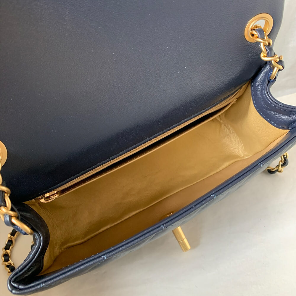 Ch**el Pearl Crush Mini Rectangular Flap(HIGH-END GRADE)