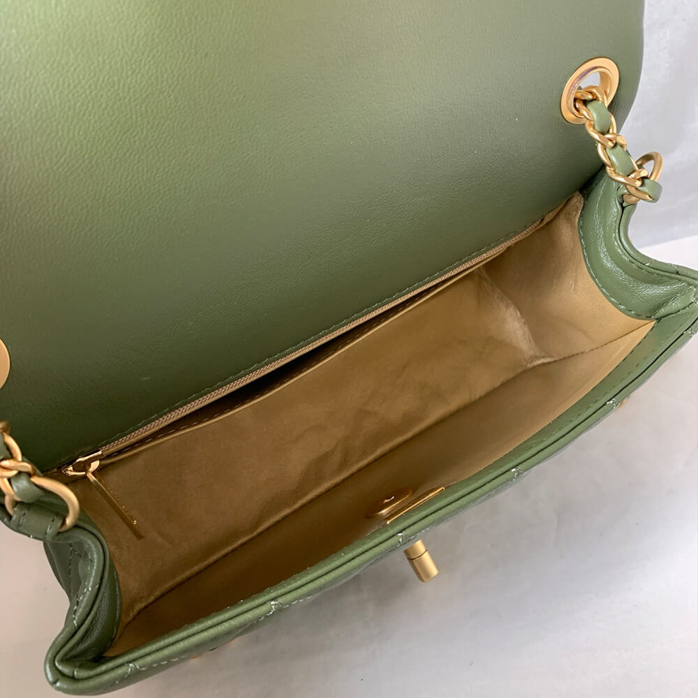 Ch**el Pearl Crush Mini Rectangular Flap(HIGH-END GRADE)