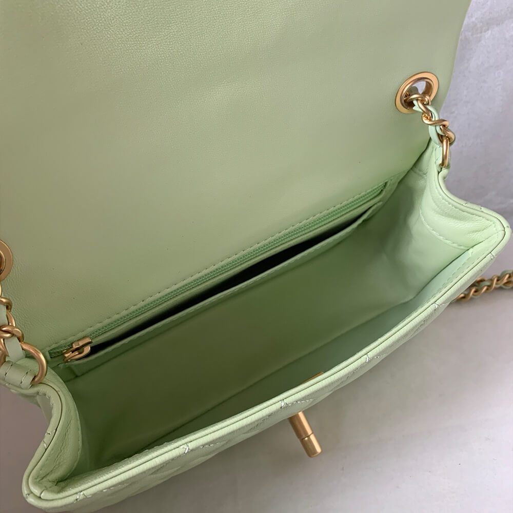 Ch**el Pearl Crush Mini Rectangular Flap(HIGH-END GRADE)
