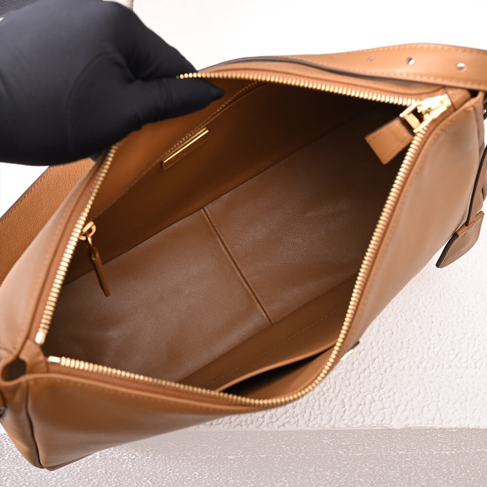 Pra*a Aimee large leather shoulder bag