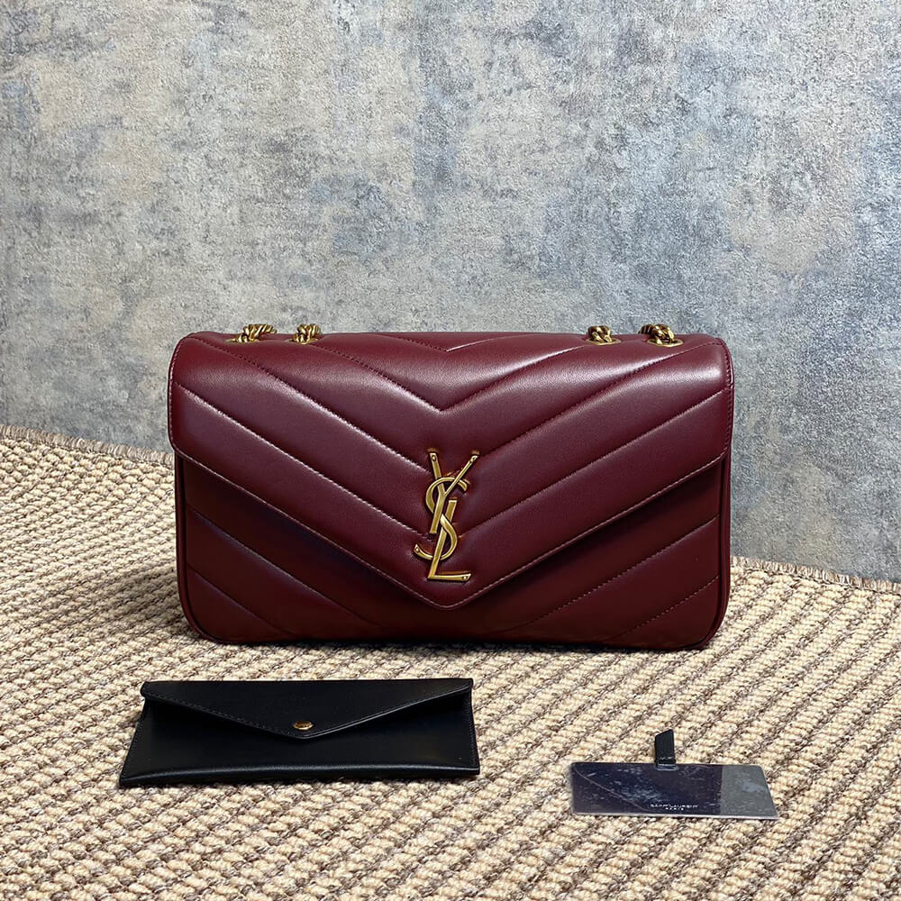 Y51 LOULOU medium in MATELASSE lambskin(HIGH-END GRADE)