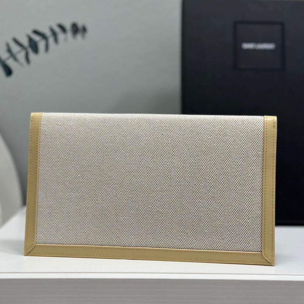 Y51 uptown pouch in canvas and leather