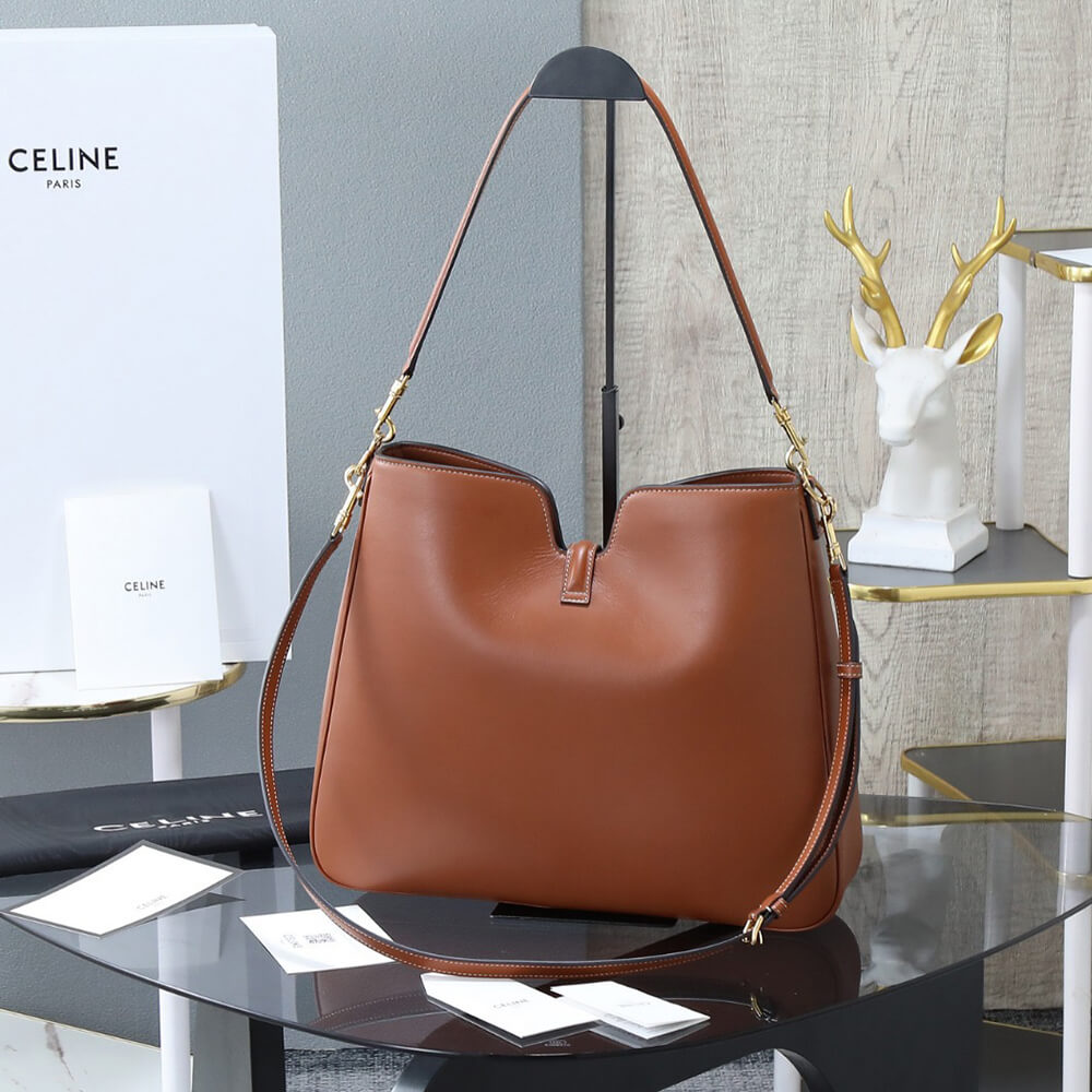 Ce1i*e MEDIUM CAMILLE 16 SOFT BAG IN SMOOTH CALFSKIN(HIGH-END GRADE)