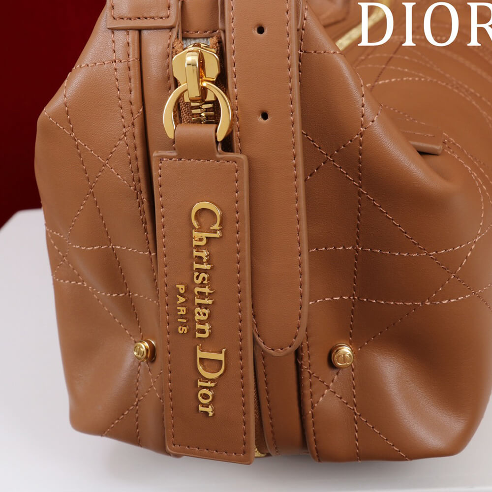 D10r Medium D-Journey Bag in Vintage Smooth Calfskin(HIGH-END GRADE)