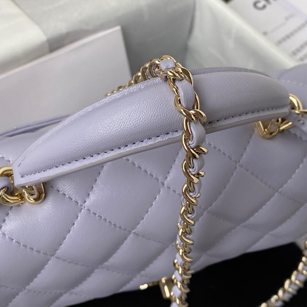 Ch**el Mini Classic Handbag With Top Handle