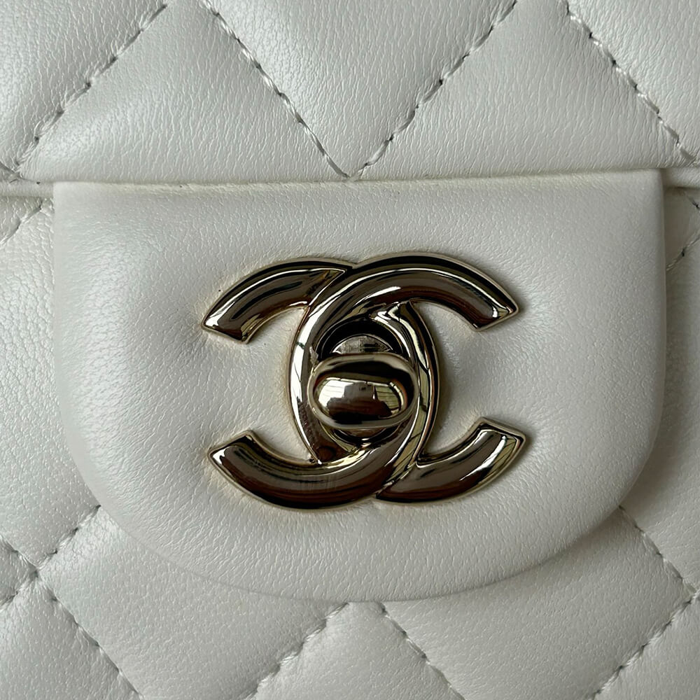 Ch**el Mini Classic Handbag With Top Handle